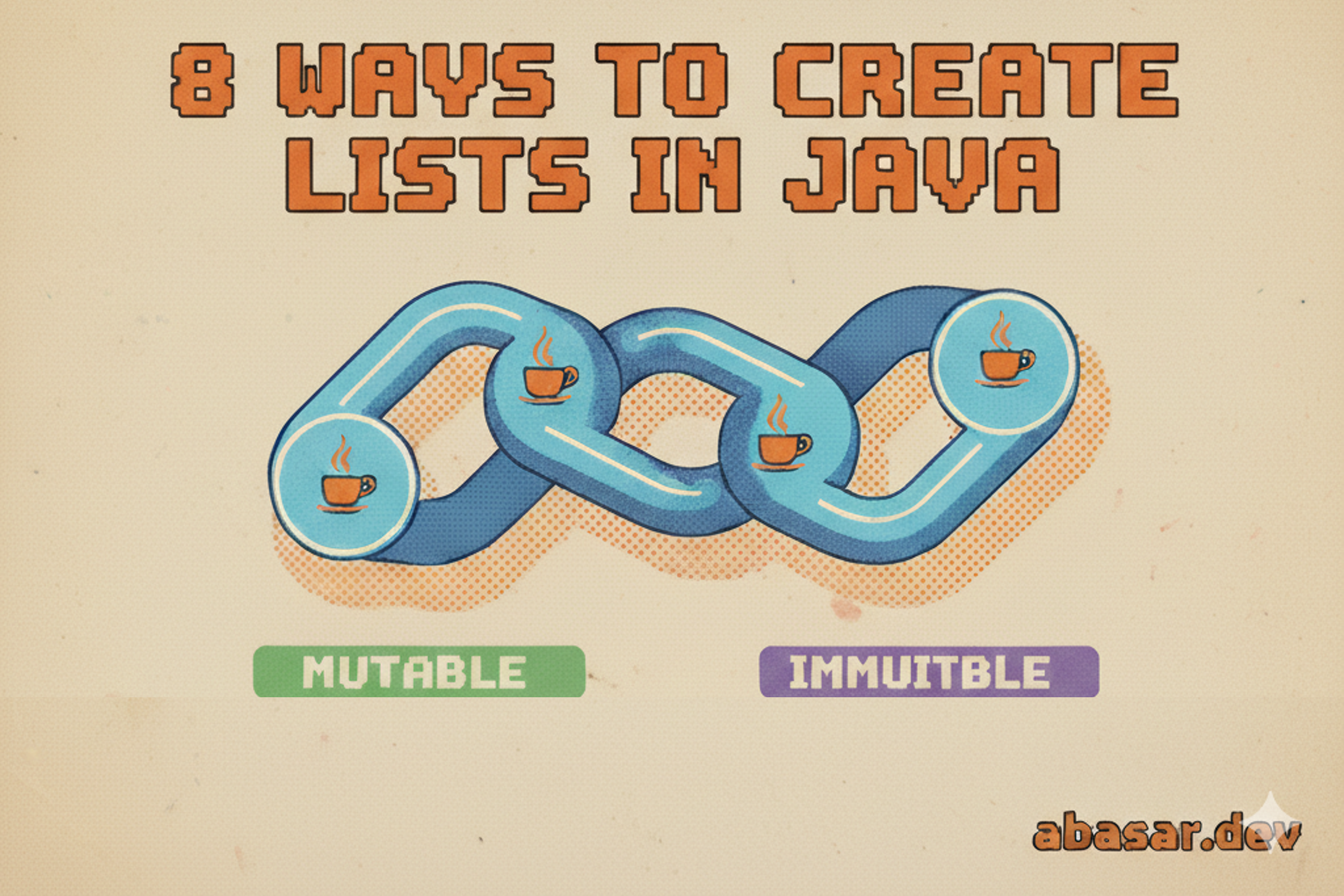 8 Ways Create List in Java Poster
